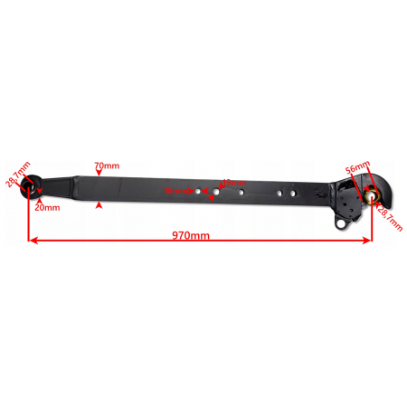 2x CIĘGŁO BOCZNE DOLNE BELKA 970 mm MF-255 3512 KAT